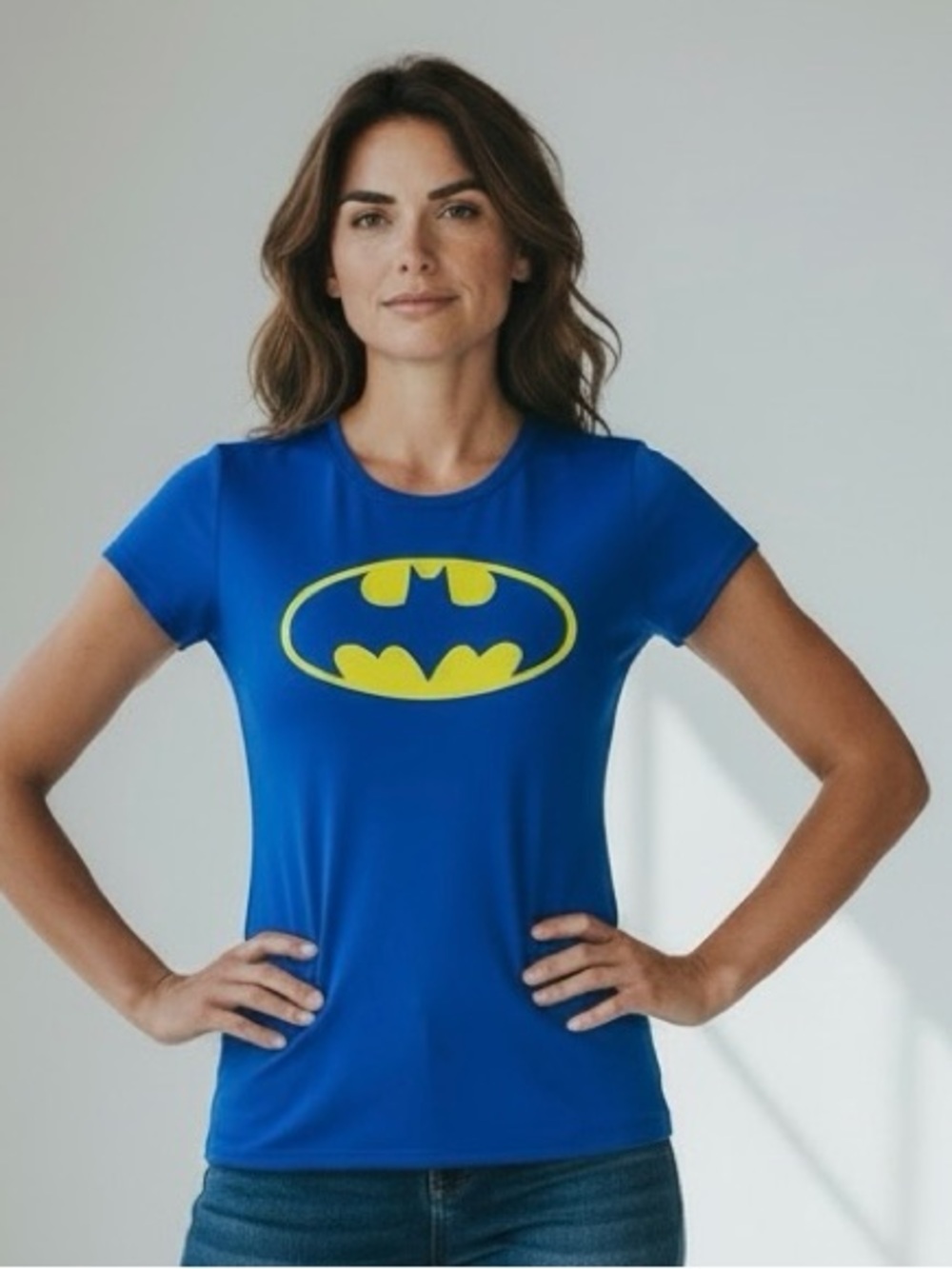Under Armour Batman HeatGear Women’s Small Blue Graphic Athletic Tee Shirt